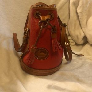 Vintage Dooney and Bourke Red drawstring purse